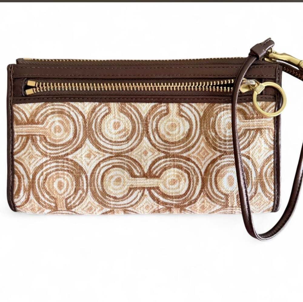 Coach Optic Art Signature Wristlet
